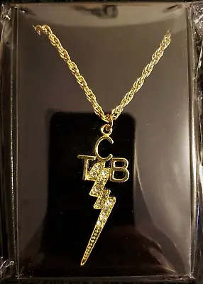 ELVIS PRESLEY: Gold Rhinestone TCB Necklace (Sealed In Cellophane) Brand NEW! • $43.98