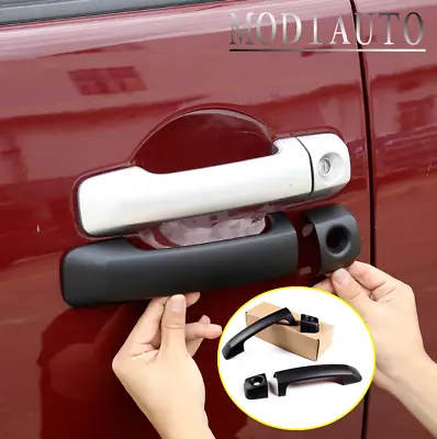 For 07-21 Toyota FJ Cruiser Matte Black Car External Door Handle Cover Bezels • $43.23