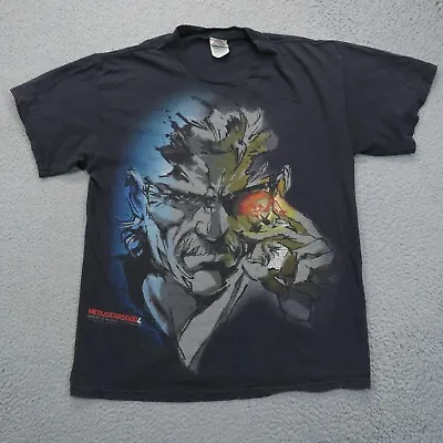 Metal Gear Solid Shirt Mens Medium Video Game Promo Release Snake AOP Graphic 08 • $99.95