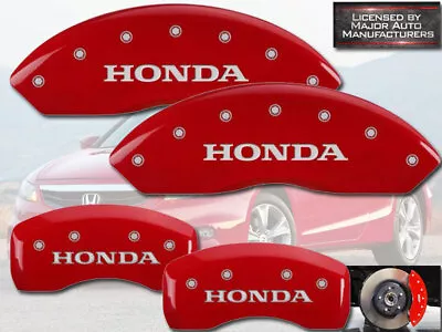 2003-2008  Honda  Pilot Front + Rear Red MGP Brake Disc Caliper Covers 4pc Set • $274.55