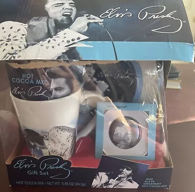 Elvis Presley 4 Piece Gift Set With Mug Plate Ornament And Hot Cocoa • $30