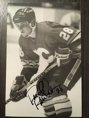 Vintage Calgary Flames Paul Ranheim Autograph Postcard • $15