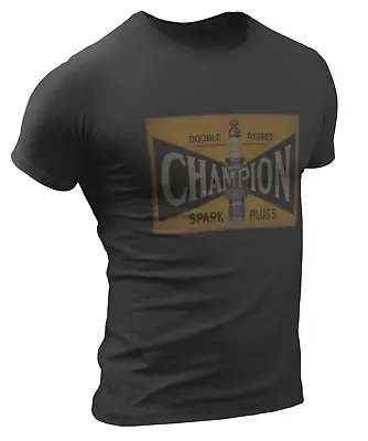 Vintage Champion Spark Plugs Men's Mechanic T-Shirt • $46.85