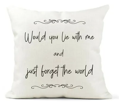 Chasing Cars Lyric Quote Cushion Gift Would You Lie With Me Wedding/Engagement  • £18.99