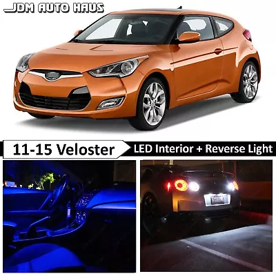 Blue Interior Reverse LED Lights Bulb Package Fits Hyundai Veloster 2011-2015 • $19.89