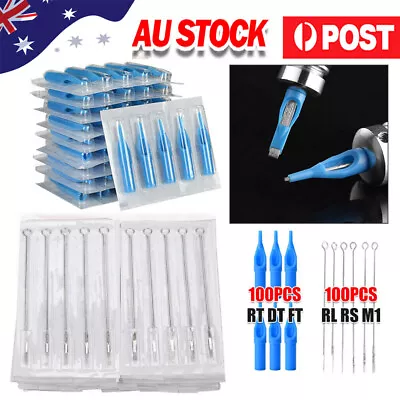 200x Mixed Disposable Tattoo Needles Cartridges ProfessionalNozzle Tip Tube Tips • $29.49