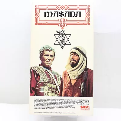 Masada VHS 1995 Peter O'Toole • $3.99