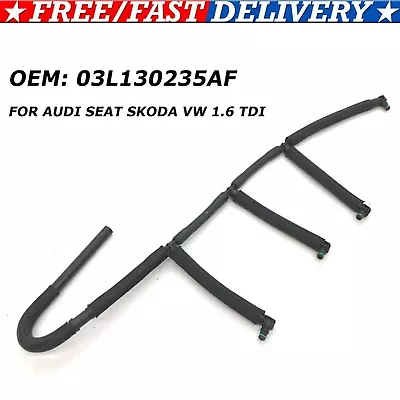 $17.59 • Buy For VW Caddy 1.6 TDI Diesel Fuel Injector Leak Off Return Pipe 03L130235AF NEW ~