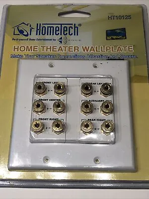$10.90 • Buy HomeTech HT10125 Home Theater Wall Plate Six Channel Speaker Connection