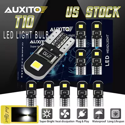 10Pcs White LED Interior Dome Map License Light Bulb T10 2825 168 158 194 CANBUS • $7.89