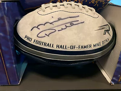 Mike Ditka Signed AFL Chicago Rush Football  • $75