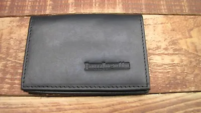 Lambretta Logo Black Leather Wallet Credit Card Size Licence / ID Holder IT126 • £12.99