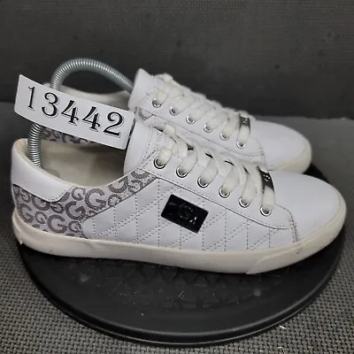 G By Guess Marti Shoes Womens Sz 8.5M White Low Top Sneakers • $15