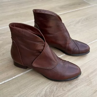 $49.26 • Buy Everybody By BZ Moda Brown Leather Ankle Boots Size 38.5/8.5