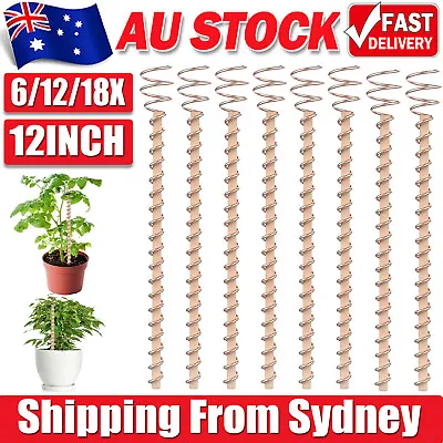 6/12/18PCS Electroculture Garden Copper Coils Plant Support Stake For Vegetables • $19.97