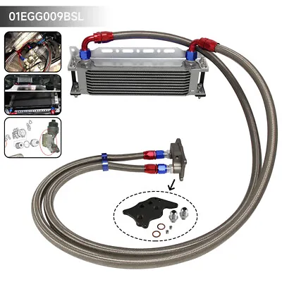 10Row Oil Cooler & Bracket & Line Kit For Mini Cooper S R56 1.6L Turbo 2006-2012 • $134.81