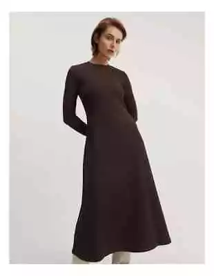 NWT COUNTRY ROAD Soft Ribbed MIDI Dress Brown [12 M] Women's Evening Dress $159 • $89