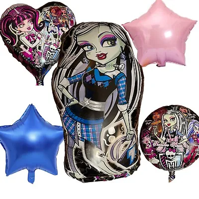 Monster High Themed Balloon Bouquet - Party Supplies Decoration - 5 Pc • $7.99