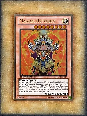 Yugioh Master Hyperion GLD5-EN027 Gold Rare Limited Edition NM • $1.79