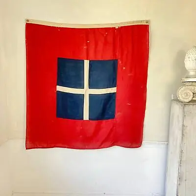 Vintage Annin & Co World War II Naval Flag Authentic WW2 Signal Flag The Textil • $540