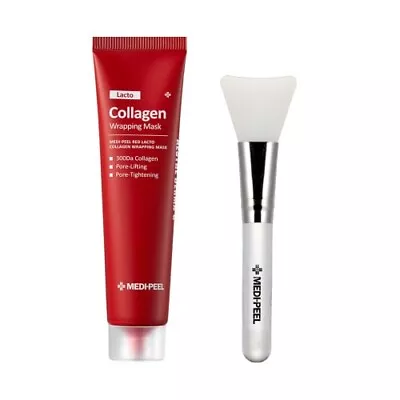 [MEDI-PEEL] Lacto Collagen Wrapping Mask - 70ml Brush Set K-Beauty • £34.91