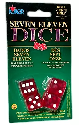 TRICK DICE SET Roll A 7 Or 11 Every Time Pocket 4 Die Gag Prank Joke Gift Magic • $11.95