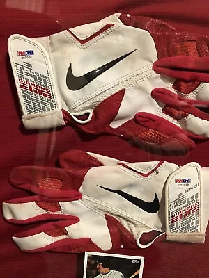 Mike Trout 2012 Game Used And Autographed Batting Gloves MVP 2nd Year With COA • $999