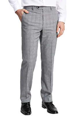 Lauren Ralph Lauren Mens Classic-Fit Wool Plaid Dress Pants 42W X 32L Black  NWT • $55