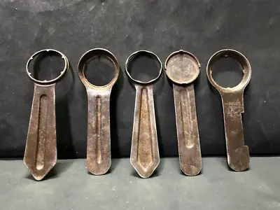 Old Vintage Rare 5 Pc Rustic Iron Watch Case Back Opener Wrench Tools France • $79