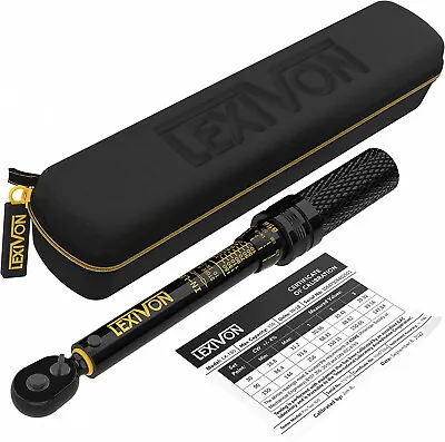 LEXIVON Torque Wrench 1/4-Inch - 10~150 In-lb (1.1~16.9 Nm)(LX-180) • $47.35