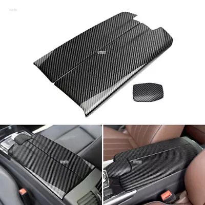 ABS Carbon Fiber Center Armrest Box Cover For Mercedes Benz E Class W212 2010-15 • $25.99