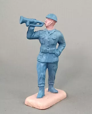 Bergen Beton Hard Plastic Bugler 70mm USA Vintage 1950s Military Figure • $8.99