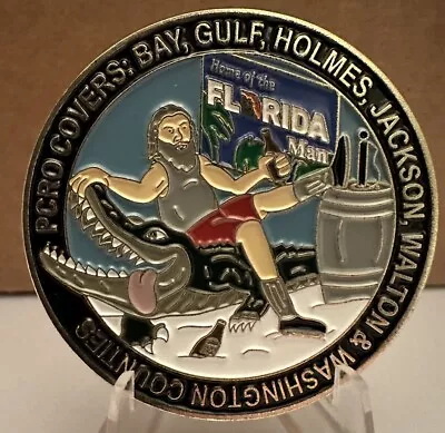 Sought After Panama City Florida RO “Florida Man” Themed Challenge Coin • $26