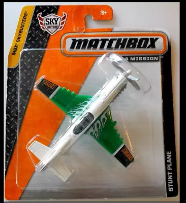 Matchbox Sky Busters 2013 White & Green Stunt Plane Airplane Package Issues • $7.99