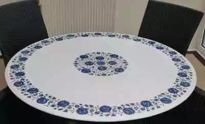 24'' White Marble Table Top Center Coffee Dining Inlay Pietra Dura Mosaic Jt • $887