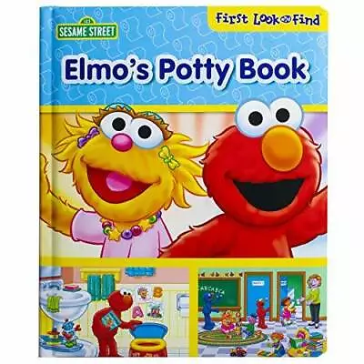 Sesame Street - Elmo's Potty Book First Look And Find - PI Kids - GOOD • $4