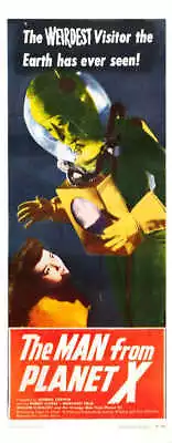 1951 THE MAN FROM PLANET X VINTAGE SCI FI MOVIE POSTER PRINT STYLE C 36x14 9 MIL • $34.95
