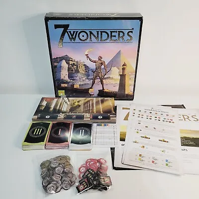 7 Wonders Strategy Board Game Asmodee Games Antoine Bauza (2010 Edition) Repos • £30