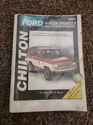 Chilton Ford Ranger Bronco II 1983-90 Repair Manual • $7.49