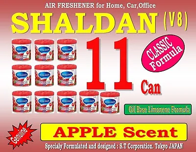 11 Can SHALDAN V8- CLASSIC Formula - Home Car Office Air Freshener - APPLE Scent • $49.50