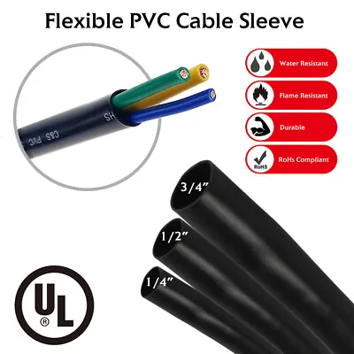 Flexible PVC Tubing Electrical Insulation Sleeving Wiring Harness Tubing Lot • $62.99