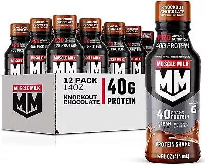 Muscle Milk Pro Advanced Nutrition Protein Shake Knockout Chocolate 14 Fl Oz B • $42.99