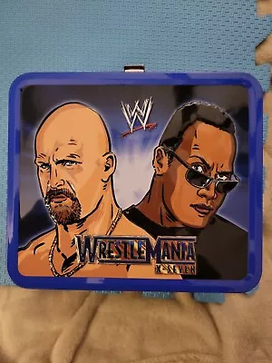 WWE WrestleMania X-Seven The Rock Stone Cold Steve Austin Lunchbox AA8 • $25