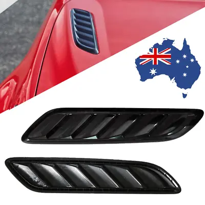 Pair Of Gloss Black Bonnet Vents For Holden Commodore VF/ HSV/ Calais/ Caprice • $29