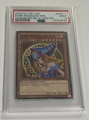 2016 🔥🔥Yugioh🔥🔥PSA 9🔥🔥🔥Dark Magician Girl 🔥🔥🔥Legendary Deck II🔥🔥 • $99