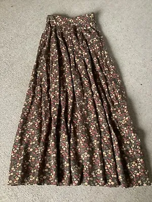 Laura Ashley Floral Midi/maxi Skirt Size Medium. Vintage! • £39.99