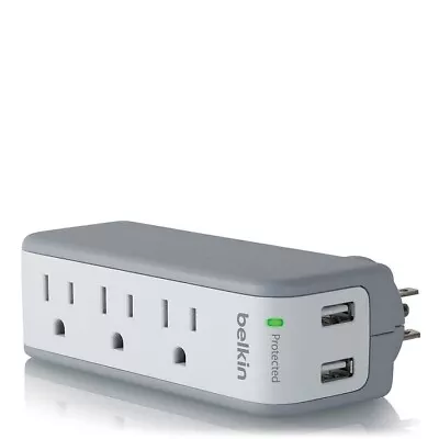 Belkin SurgePlus 3-Outlet Mini Travel Swivel Charger Surge Protector  • $11.11