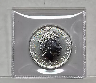 2023 Uk 2 Pound Final Silver Britannia With QE II Effigy 1 Oz Limited • $0.99