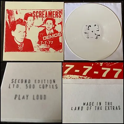 SCREAMERS Demos LP White Vinyl-Black Randy & The Metrosquad Randoms Germs Bags • $150