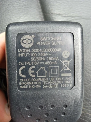 £6.99 • Buy AC 100-240V DC  6V 450ma Switching Power Supply Adapter UK Plug Free Postage 